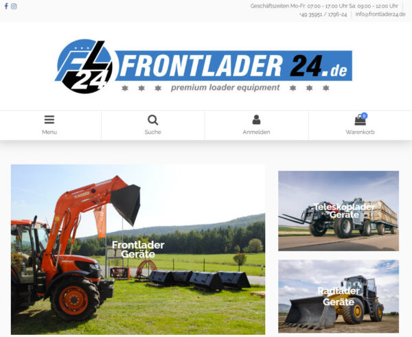 Onlineshop frontlader24.de