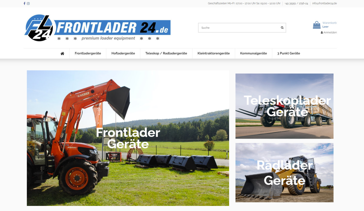 Onlineshop frontlader24.de