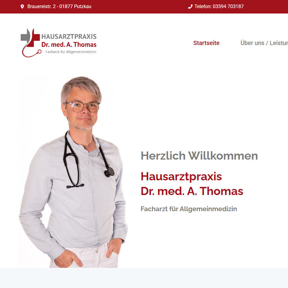Webseite Arztpraxis